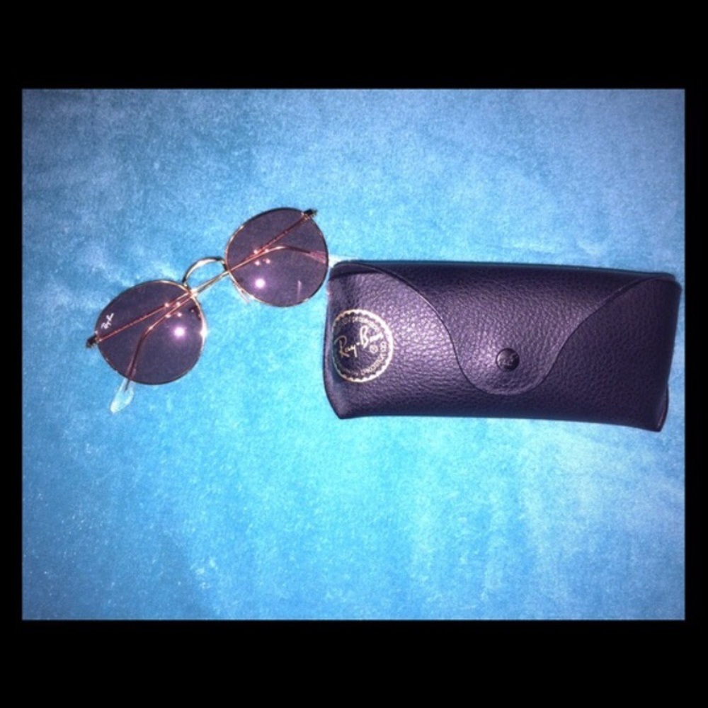 TODAY ONLY Ray Ban Round Pink Lenses
